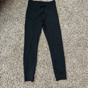 Black Marika high rise leggings with draw string size L